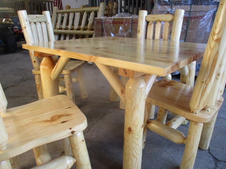 #7144-•-pine-kitchen-table-w/4-chairs-image-6