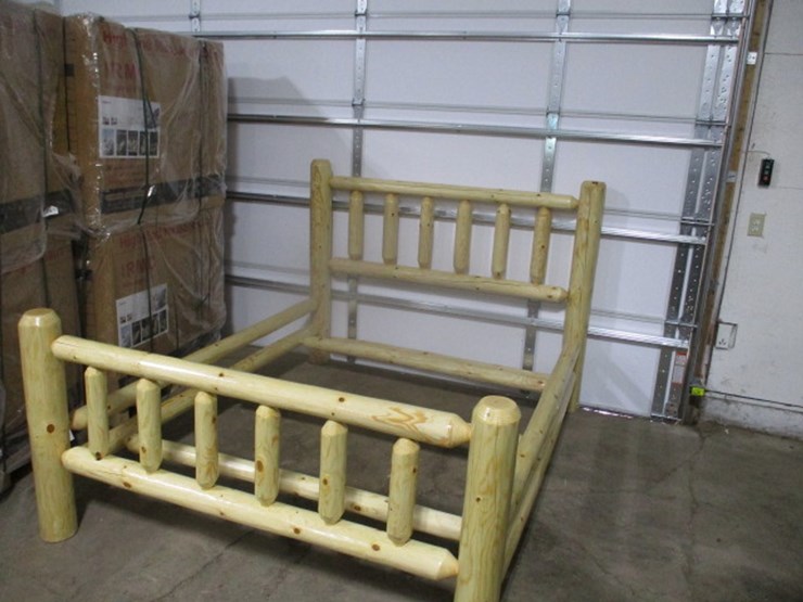 #7139-•-queen-sized-log-bed-image-2