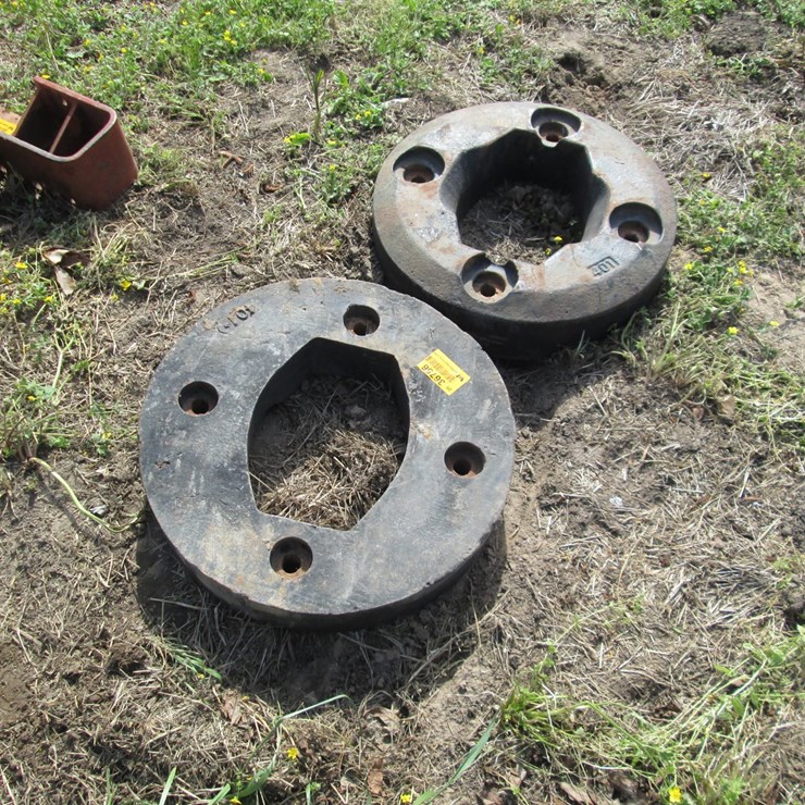 #36756 • Lot of (2) 400lbs Rear Wheel Weights