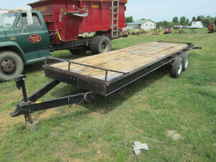 #36744-•-homemade-24'-t/a-steel-utility-trailer-image-1