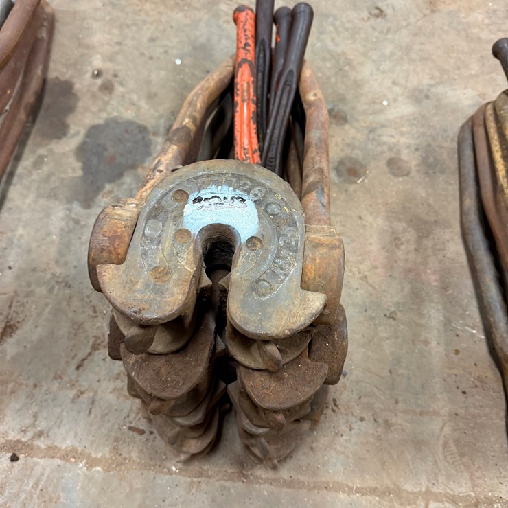 (4) OIL COUNTRY ROD ELEVATORS & (4) ROD WRENCHES