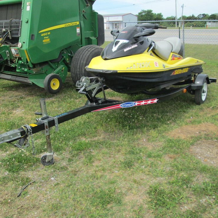 #36746 • Seadoo Bombardier GTX 4tec Supercharged Jet Ski w/Trailer ZZN18303A404
