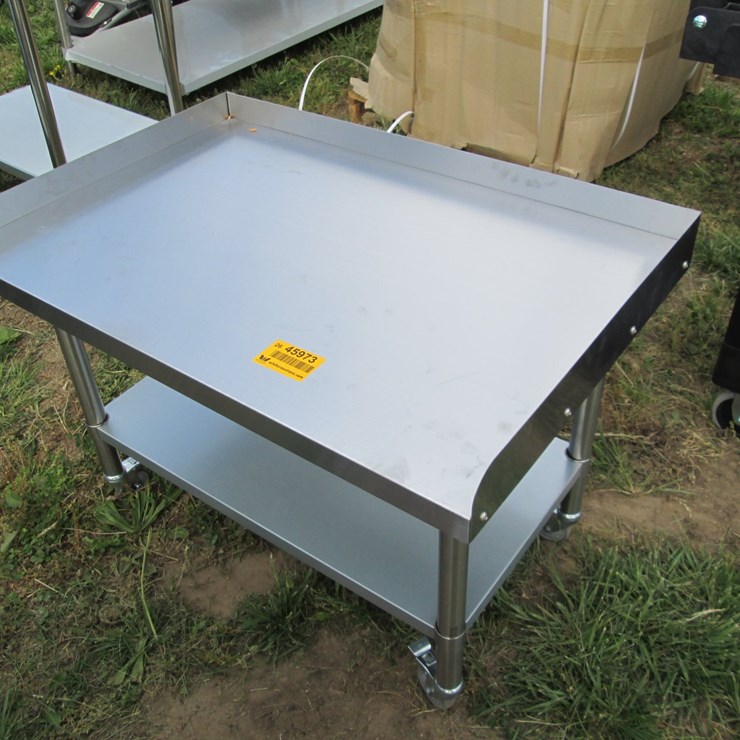#45973 • Unused Garvee Stainless Steel Table