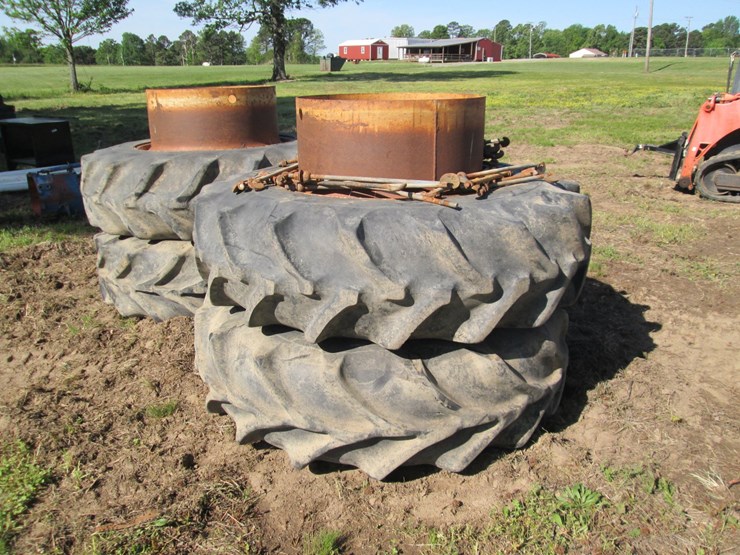 #46193-•-lot-of-(4)-goodyear-18.4-38-duals-rims-image-2