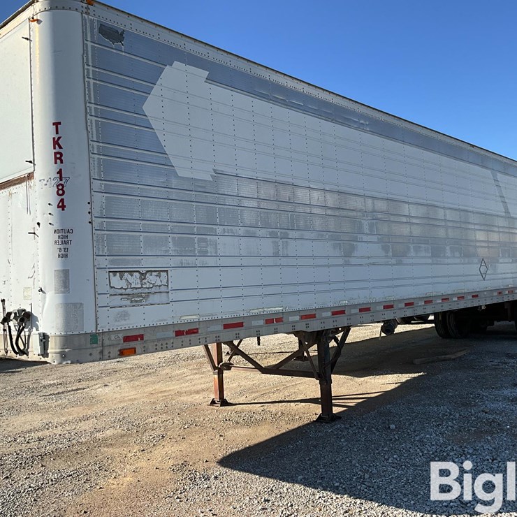 1994 Wabash T/A Enclosed Van Trailer W/Chemical Tanks