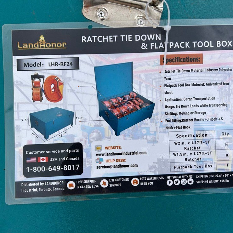 2026 LandHonor Rachet Tie Downs