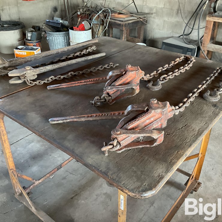 J E Shaffer Chain Come-Alongs