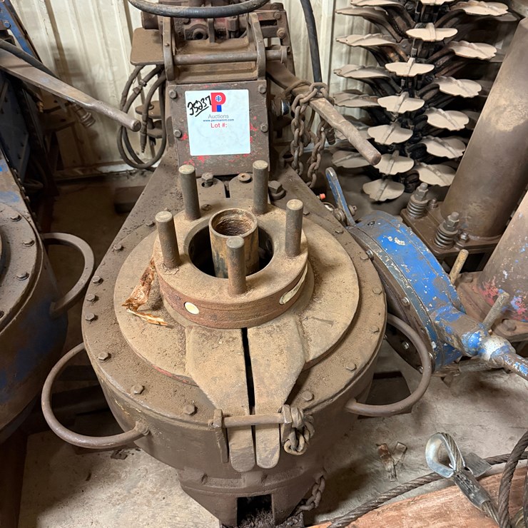 GILL MODEL 500 HYDRAULIC POWER TONG W/ AIR BACK-UP & TRANSPORT STAND