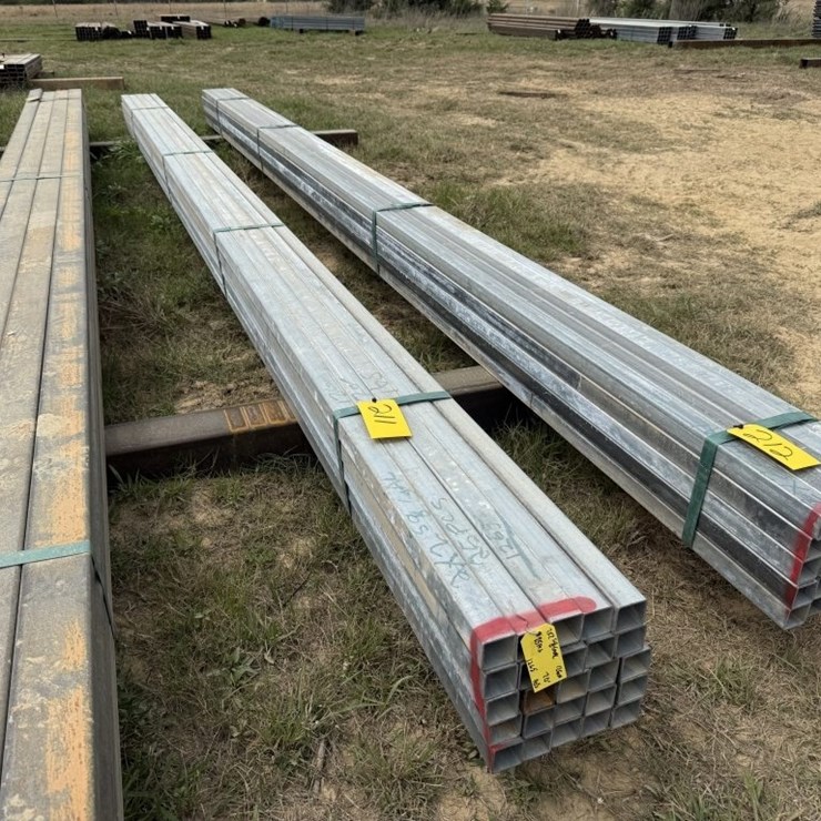 20FT 2X2 12GA SQUARE TUBING GALVANIZED 25PCS