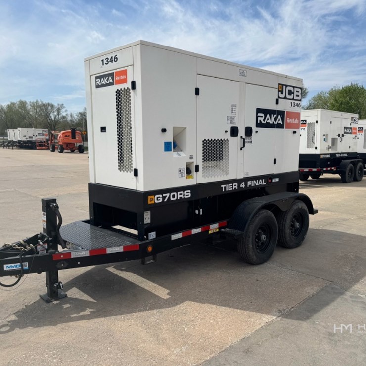 2022 Jcb G70rst4f 70 Kva Diesel Towable Generator