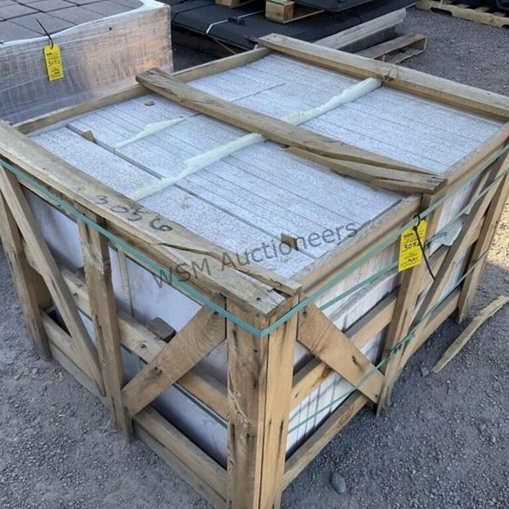 CRATE OF TRAVERTINE PAVERS