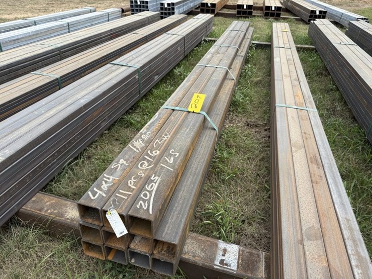 16ft-hot-rolled-1/4ga-4x4x.250-square-tubing-32pcs-image-1