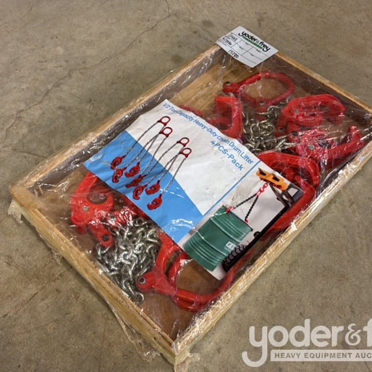 Unused 1/2 Ton Capacity HD Chain Drum Lifter (4 of)