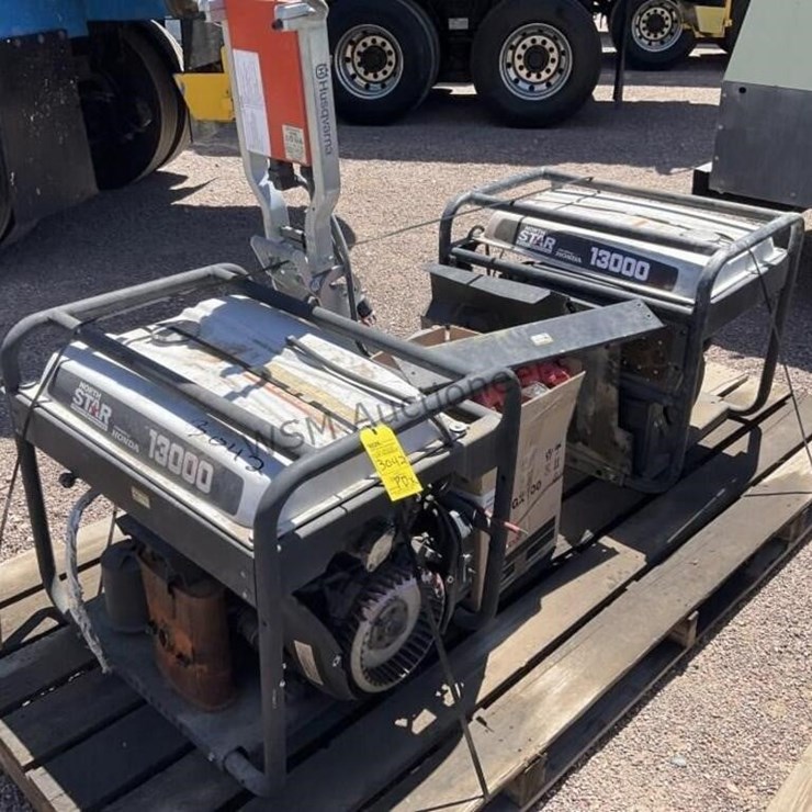 (2) GENERATORS & HUSQVARNA FLOOR GRINDER