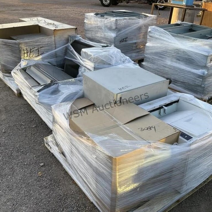 (3) PALLET OF ASST FILING CABINETS & PRINTERS,