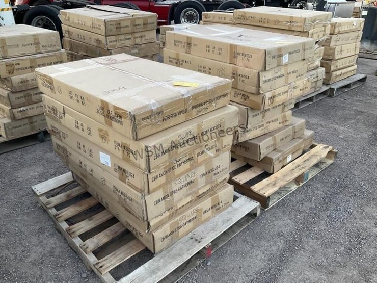 (2)-pallets-of-woodville-cinnamon-spice-cabinets-image-1