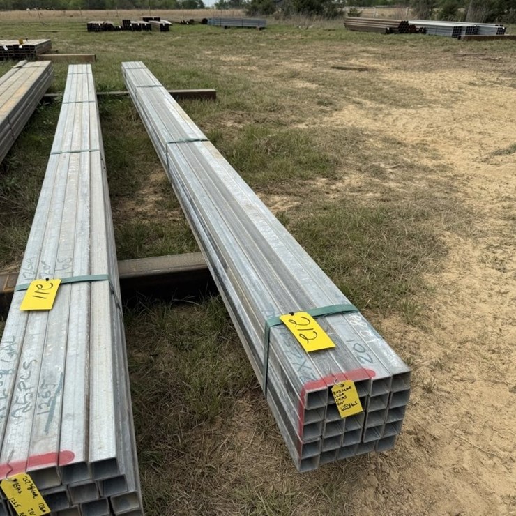 20FT 2X2 12GA SQAURE TUBING GALVANIZED 25PCS