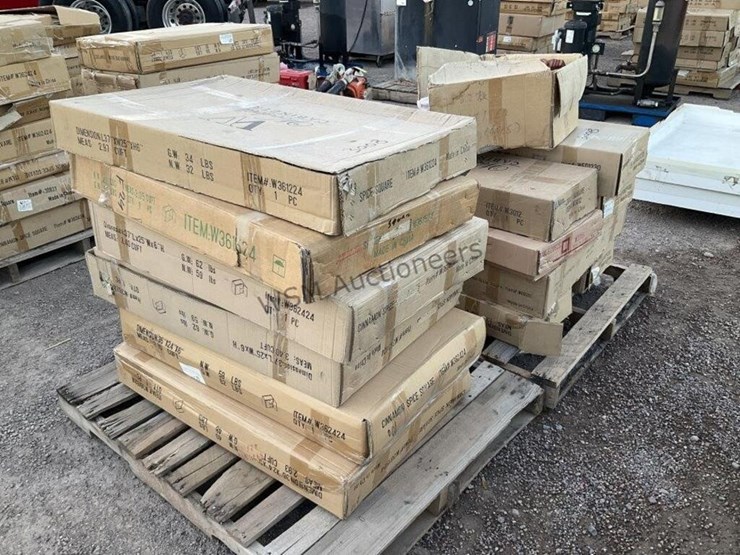 (2)-pallets-of-woodville-cinnamon-spice-cabinets-image-1