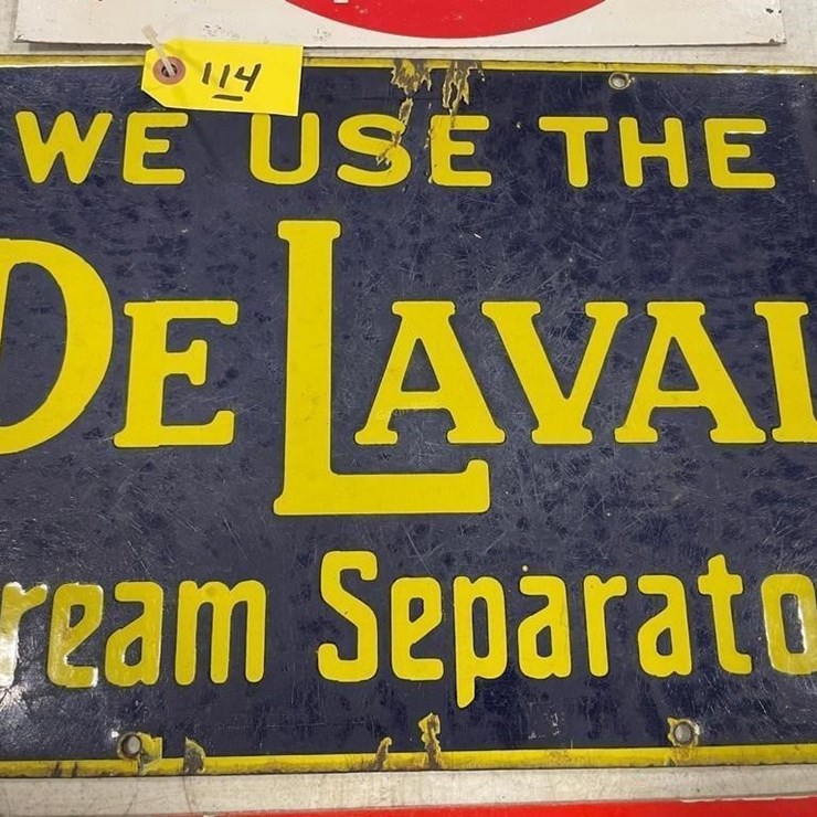DeLaval Porcelain Sign