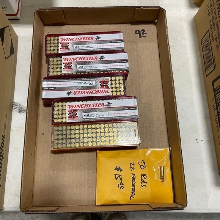 550 +/- Rounds 22LR Ammo