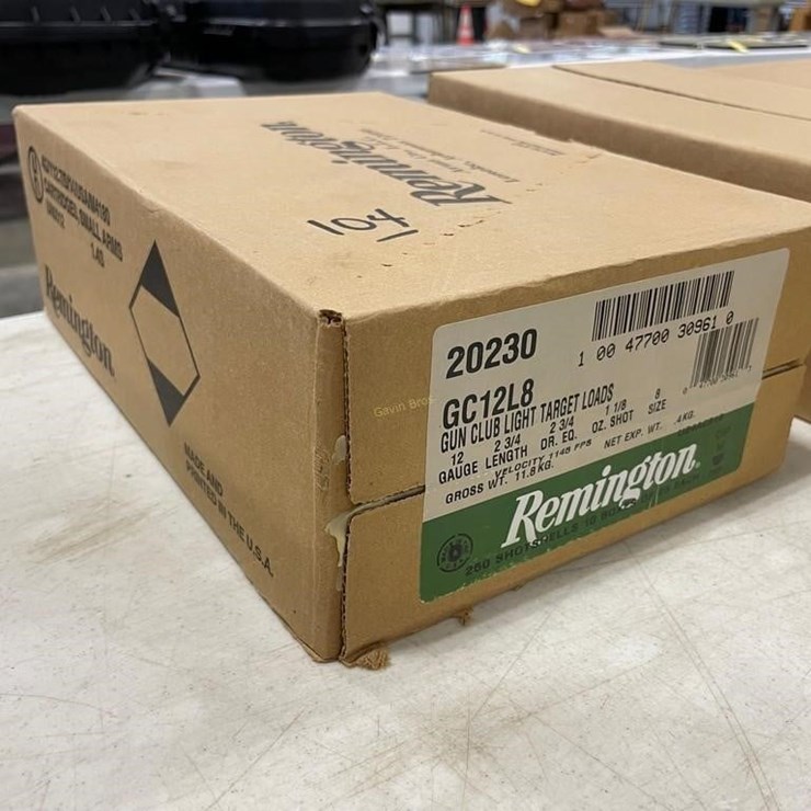 250 Rounds Remington 12ga Ammo