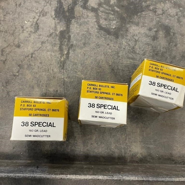 150 +/- Rounds Carroll 38 Spl Ammo
