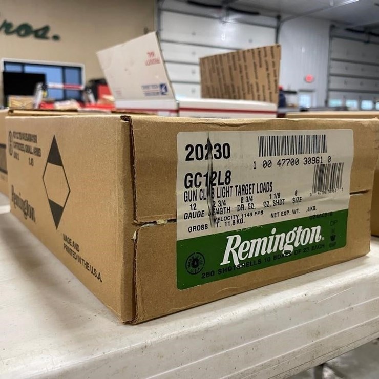 250 Rounds Remington 12ga Ammo