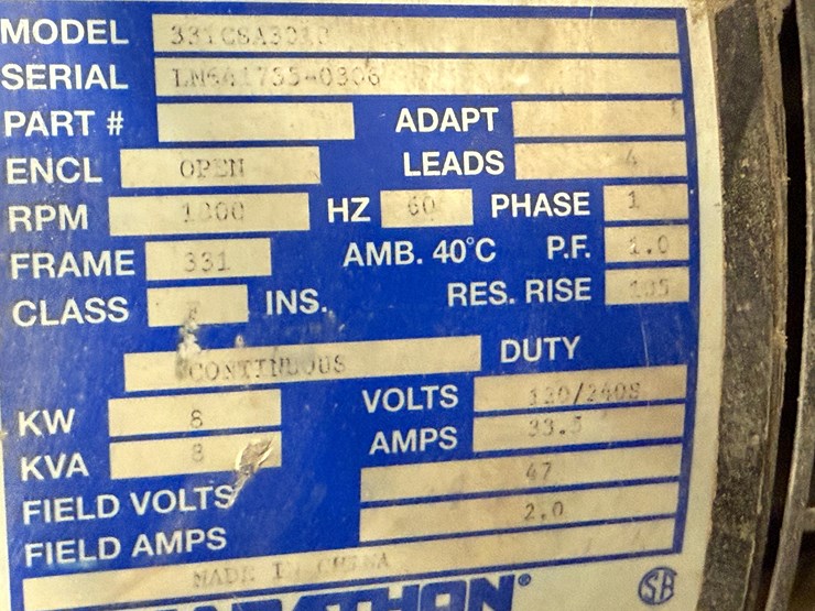 marathon-8kw-generator-p/b-yanmar-3-cylinder-diesel-engine-image-5