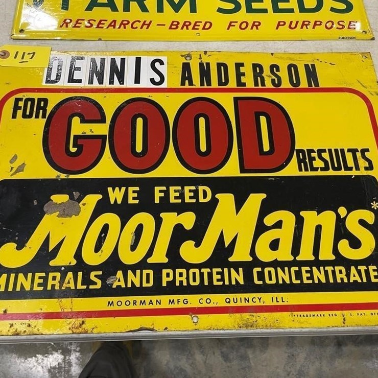 Moor Man's Feed Metal Sign
