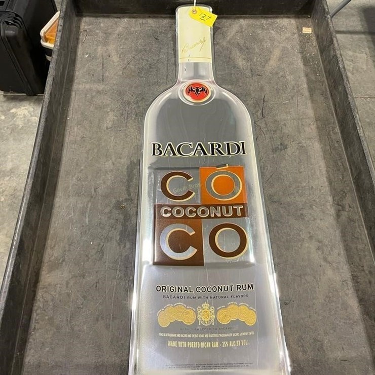 Bacardi Coconut Rum Tin Sign