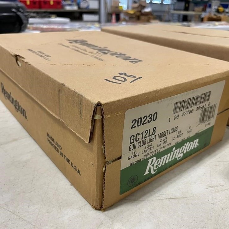 250 Rounds Remington 12ga Ammo