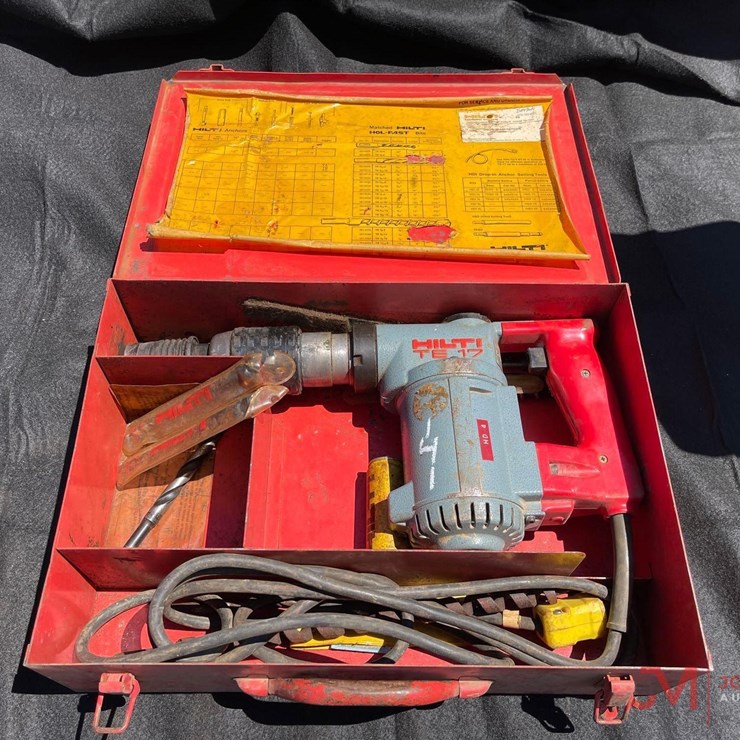 HILTI ELECTRIC HAMMER DRILL WITH CASE
