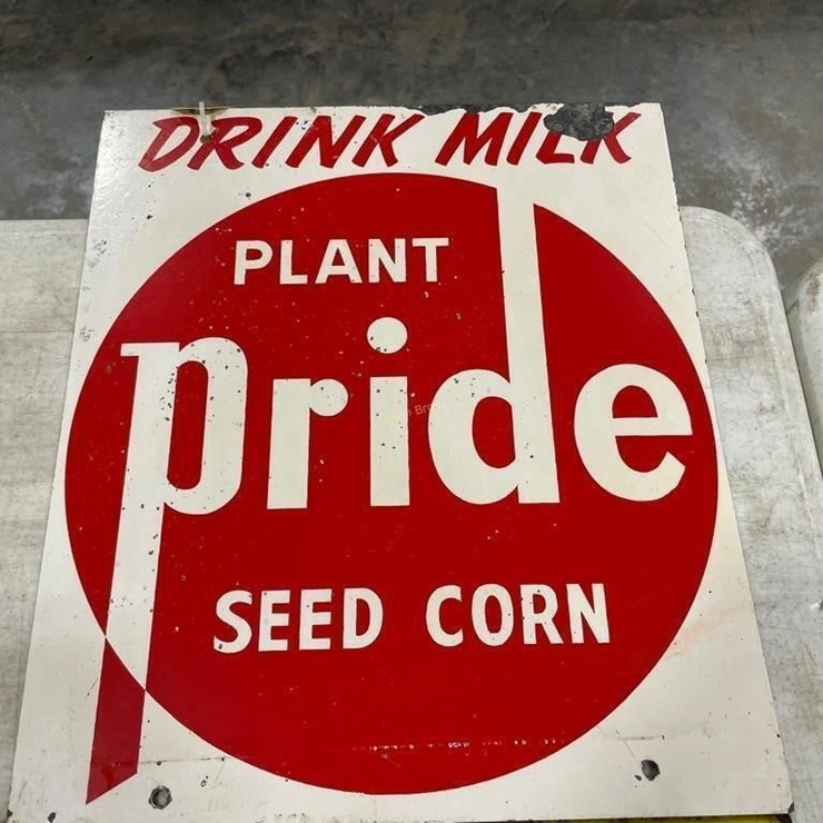 Pride Seed Corn Metal Sign