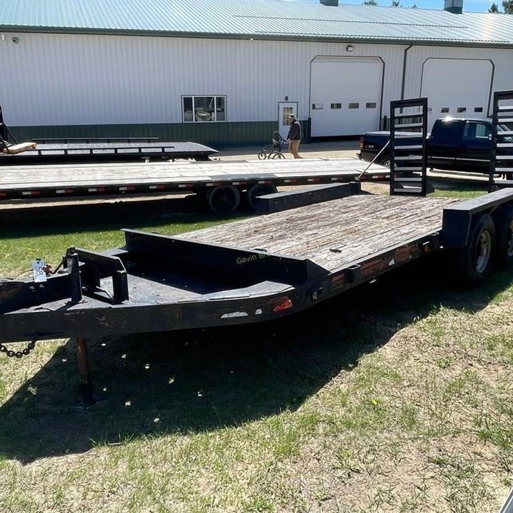 76"x12'+3' tandem axle trailer
