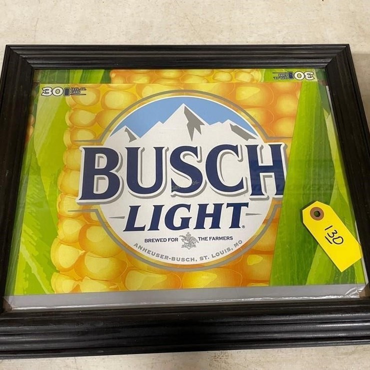 Busch Light Farmer's Beer Case Framed