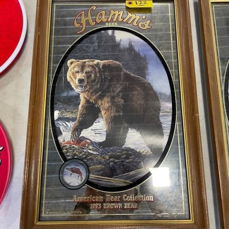 Hamm's Beer 1993 Brown Bear Mirror