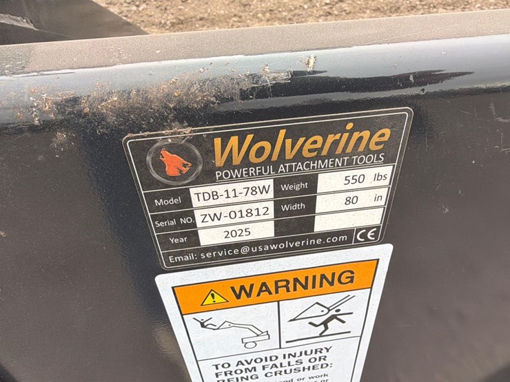 unused-2025-wolverine-tdb-11-78w-skid-steer-track-duty-bucket-attachment-image-5