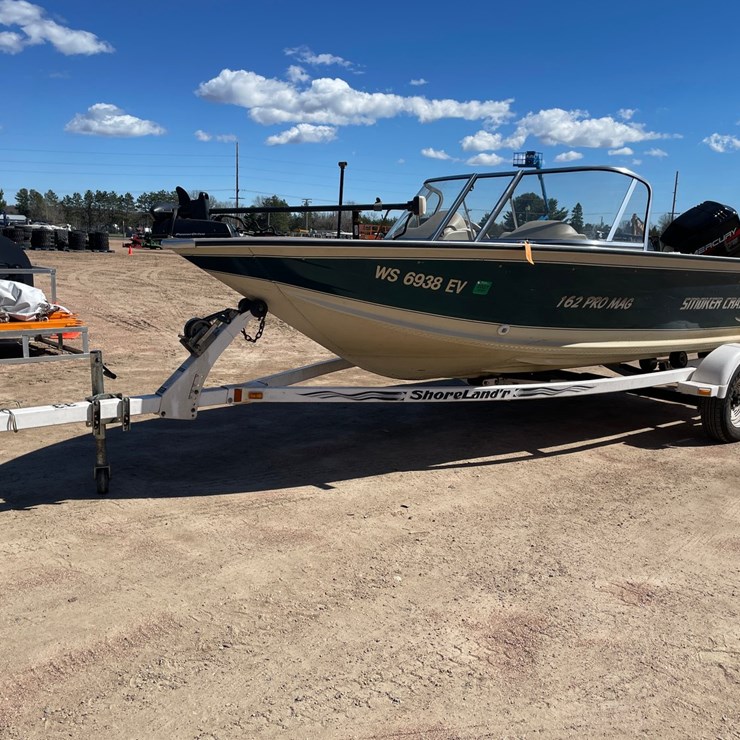 #1144 • 1998 Smoker Craft 162 Pro Mag Boat with Trailer (Has WI Title)