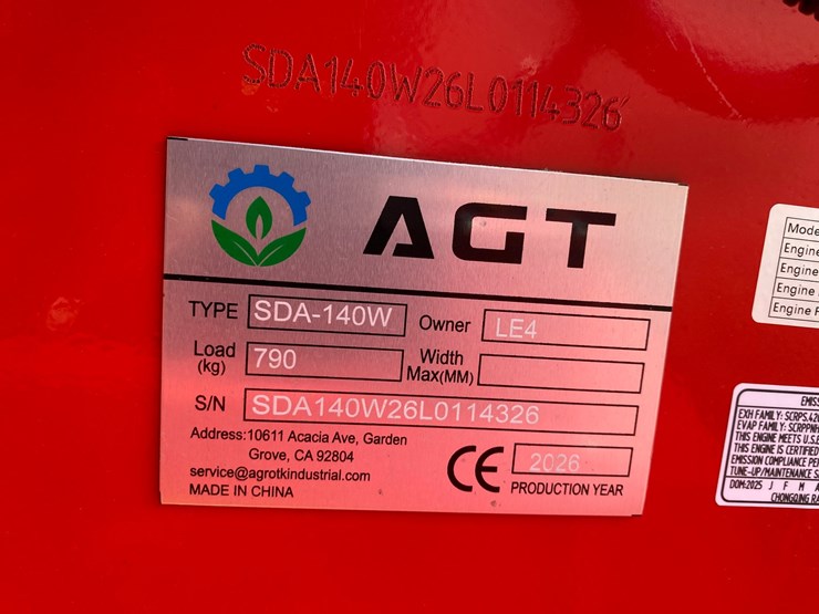 #1152-•-agt-sda-140w-wheeled-ride-on-mini-skid-steer-image-13