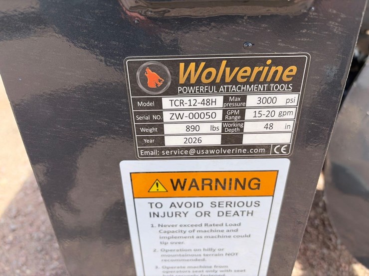 unused-2026-wolverine-tcr-12-48h-skid-steer-trencher-attachment-image-5