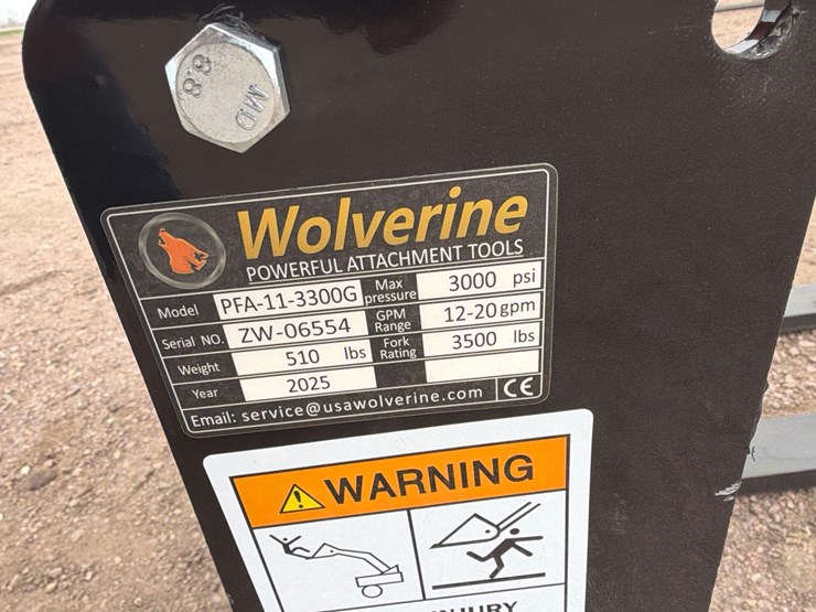 unused-2025-wolverine-pfa-11-3300g-hydraulic-pallet-fork-image-6