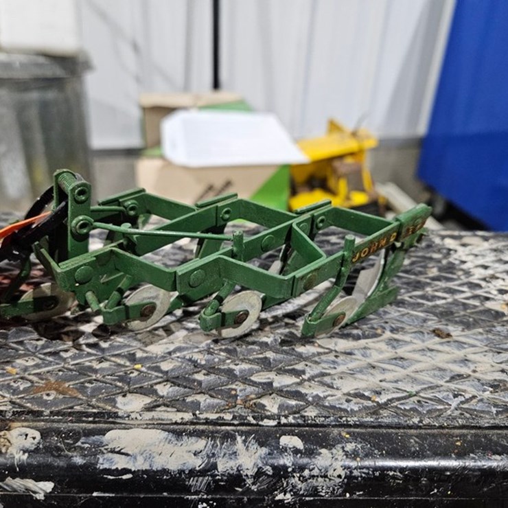 #997 • John Deere Toy 3pt 4 Bottom Plow 1/16 Scale