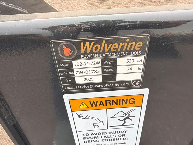 unused-2025-wolverine-tdb-11-72w-skid-steer-track-duty-bucket-attachment-image-5