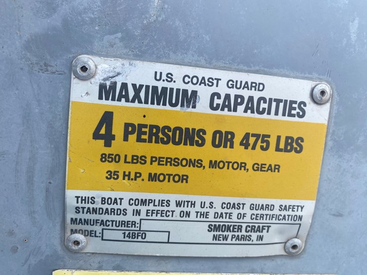 #1300-•-1987-smoker-craft-14'-aluminum-boat-(has-reg.-card)-image-15