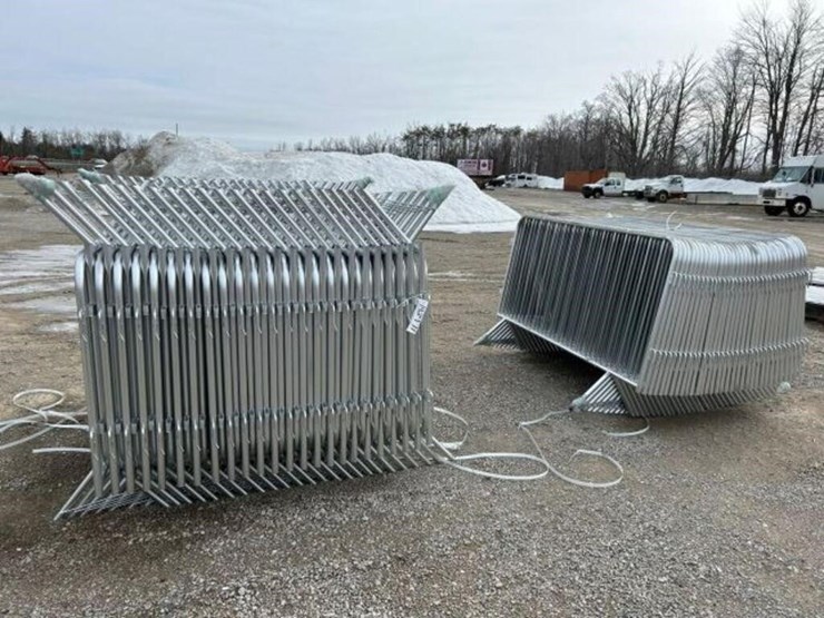 unused-qty-of-(80)-galvanized-site-fence-image-1