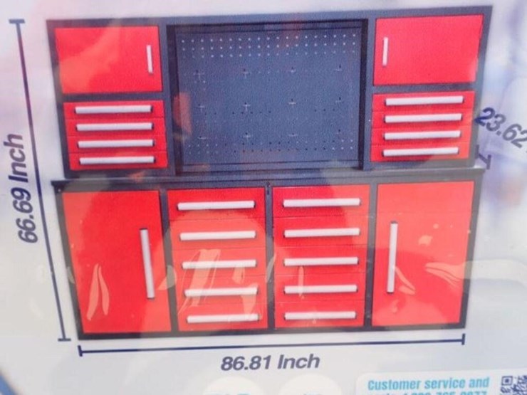 unused-steelman-7-ft-garage-cabinet-work-bench-image-7