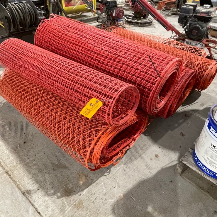 #5032 • (5) Rolls of Plastic Snow Fence