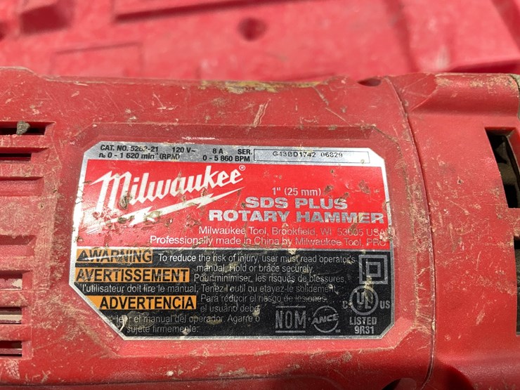 #5044-•-milwaukee-corded-1"-sds-plus-rotary-hammer-image-7