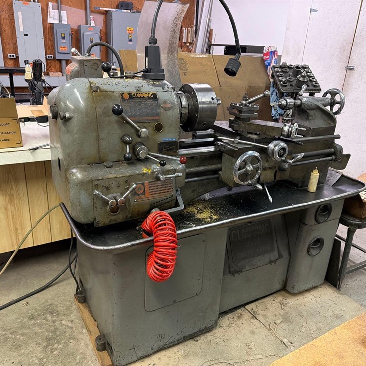 Clausing c-13 13"x24" Engine Lathe w/ Box of New Collets