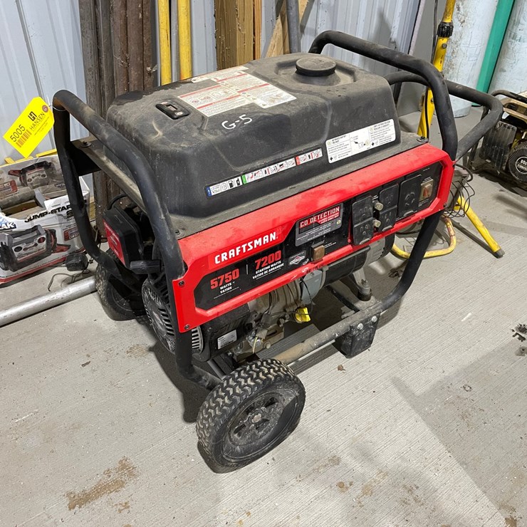 #5005 • Craftsman 5750 Watt Gas Powered Generator